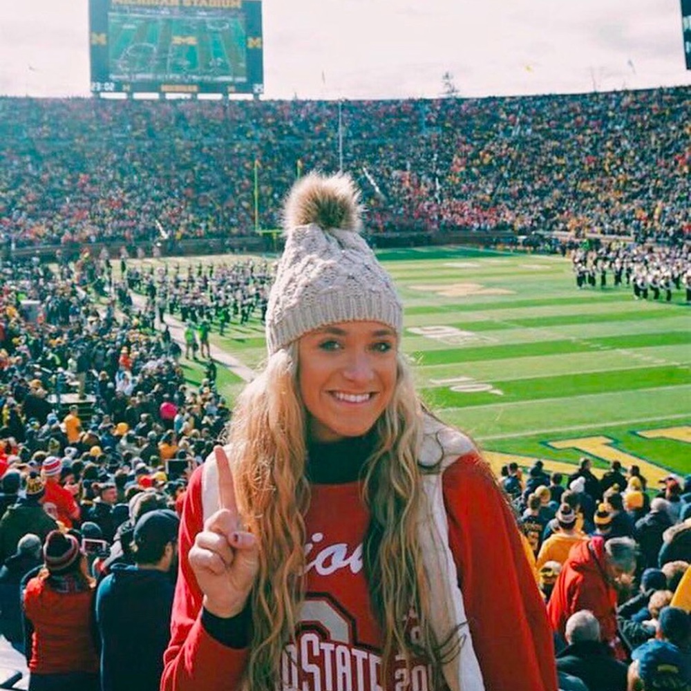 Knitted Rhinestone Puffer Hat